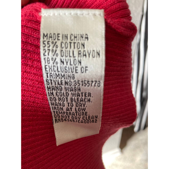 Nygard Collection Sleeveless Pomegranate Top Very Pretty Beading Size L - Picture 4 of 9